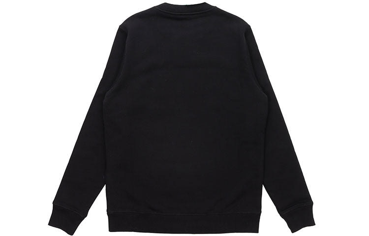 Men's LOEWE Anagram Cotton Round Neck Alphabet Embroidered Sports Classic Black H526341XA1-1100