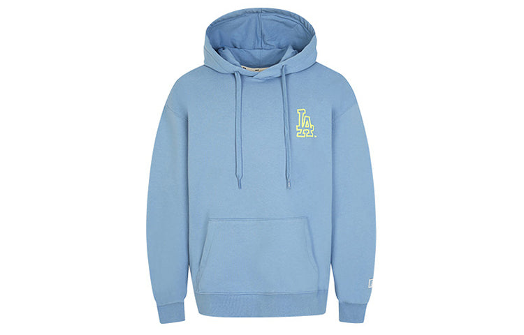 MLB PLAY Series Los Angeles Dodgers hooded Loose Graffiti Printing Long Sleeves Unisex Blue 31HD07011-07U