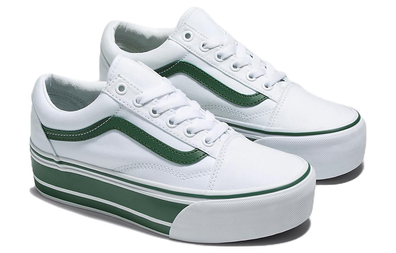 Vans Old Skool Stackform 'White Green' VN0A7Q5MBGN