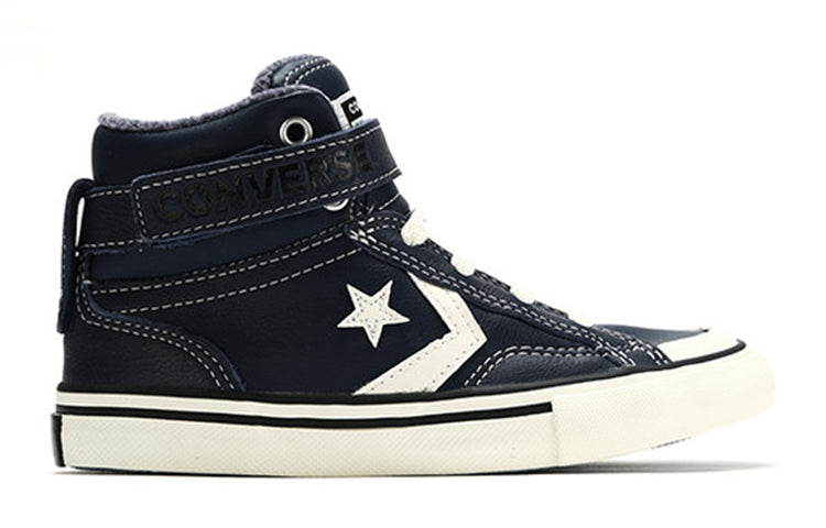 (GS) Converse Pro Blaze Strap High 'Leather & Heathered Knit - Lakeside Blue' 669318C
