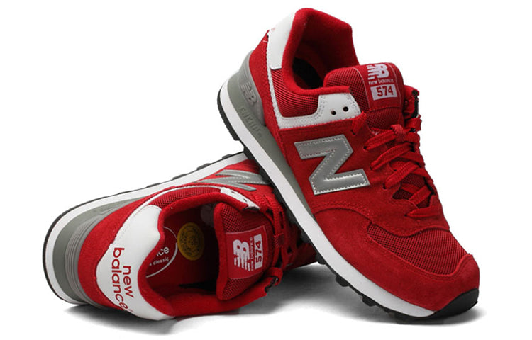 (WMNS) New Balance 574 Series Sneakers Red/Grey WL574SRG