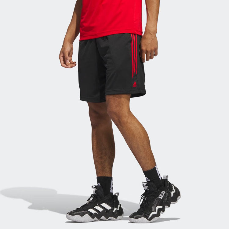 adidas Legends 3-Stripes Basketball Shorts 'Black' IC2452