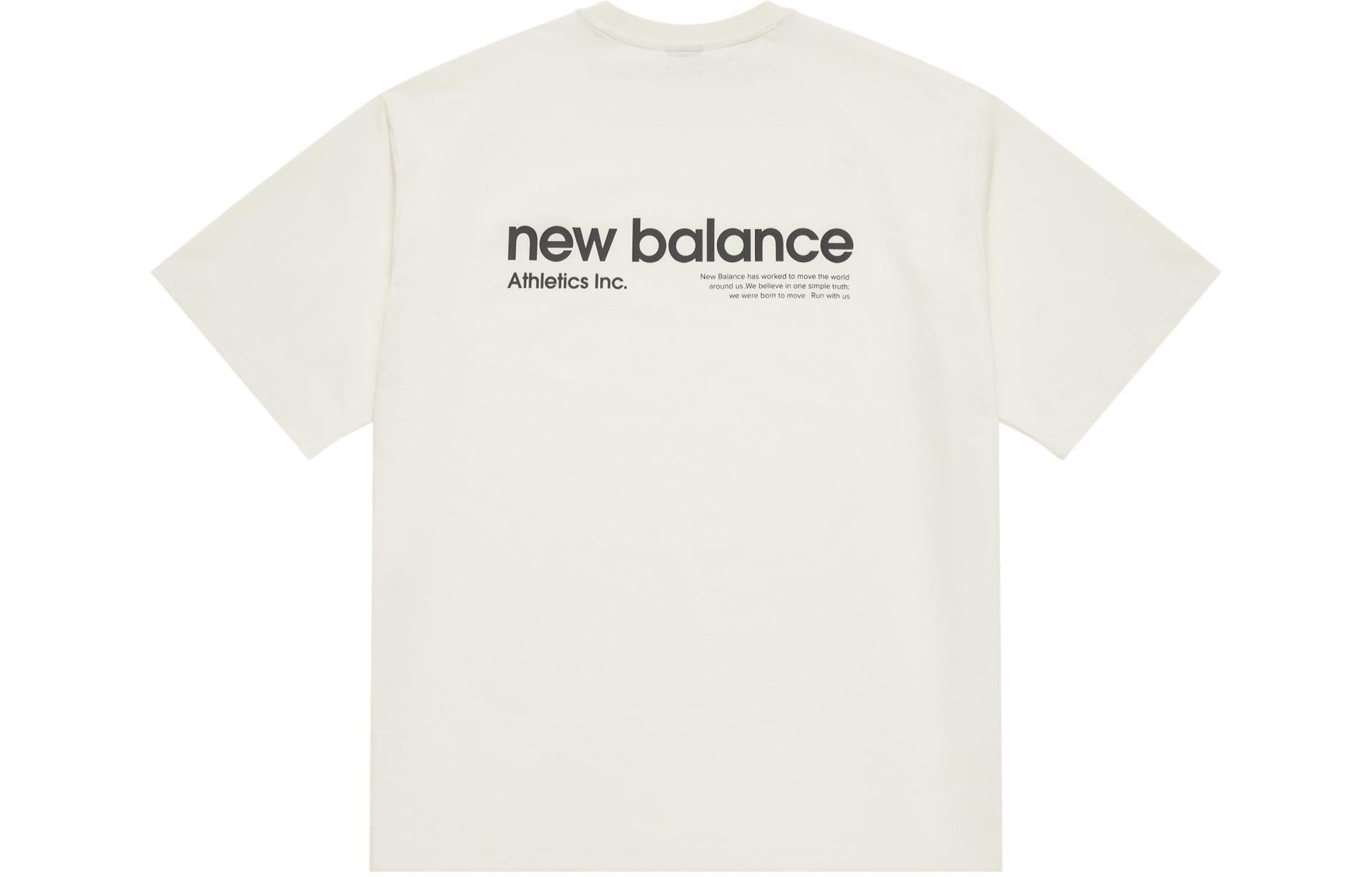 New Balance Linear Heritage Brushed Back Jersey Oversized T-Shirt Asia Sizing 'White' AMT42335-CIC