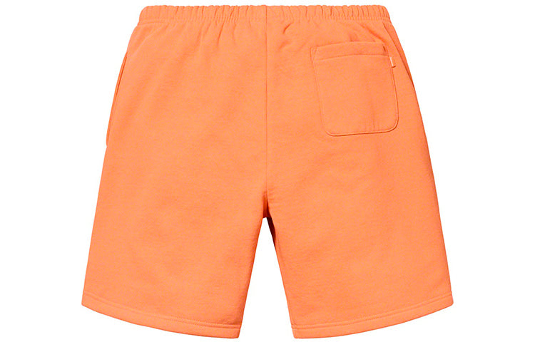 Supreme SS19 Topline Sweatshort Side Embroidered Logo Shorts Unisex Orange SUP-SS19-10331