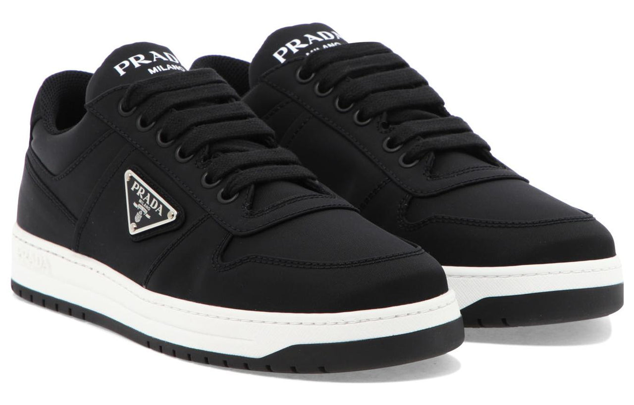 (WMNS) PRADA Double Wheel Re-nylon Gabardine Sneakers 'Black' 1E936M_3LFV_F0002_F_030