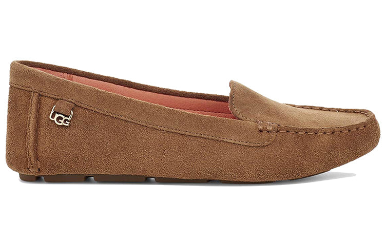 (WMNS) UGG Flores Suede Loafers Shoes Brown 1099877W-CHE