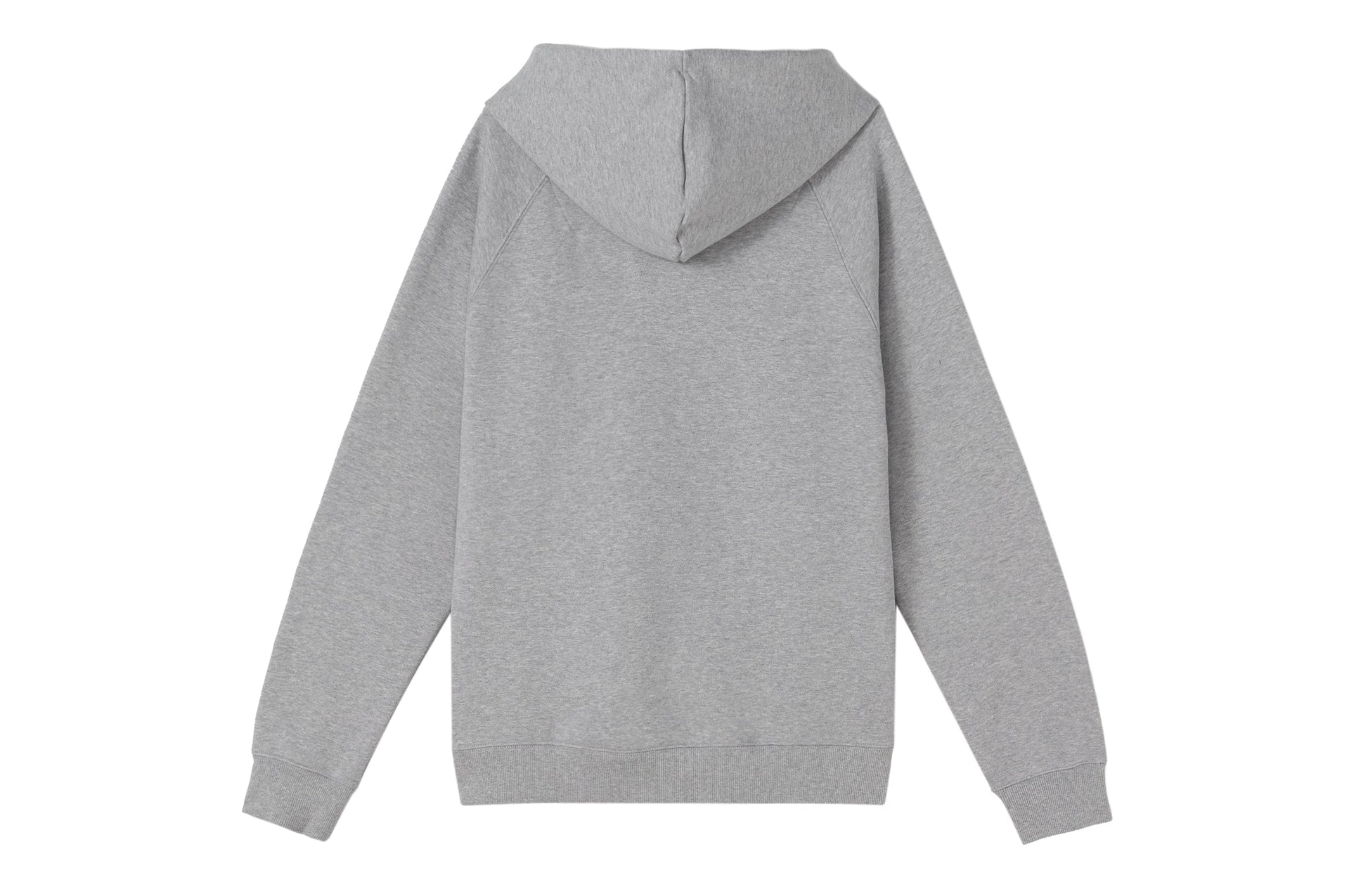 Men's adidas Solid Color Logo Hooded Loose Long Sleeves Gray HN1950