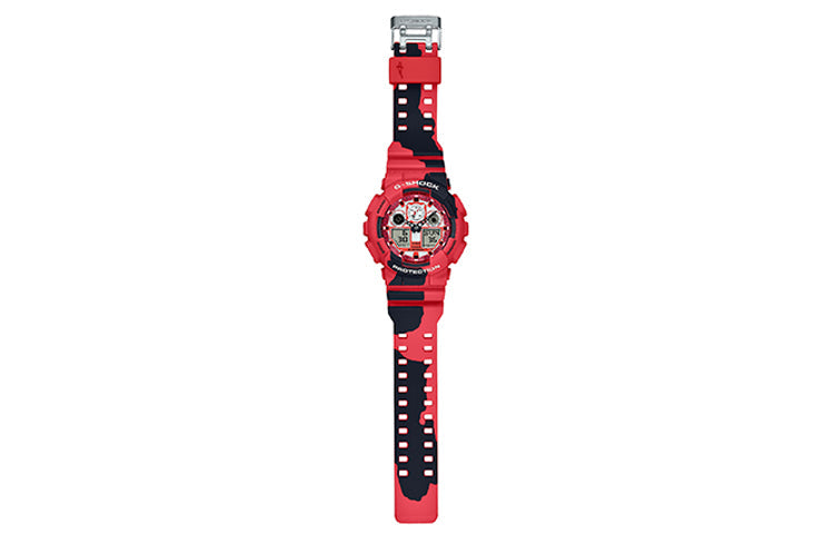 CASIO G-Shock Analog-Digital 'Red' GA-100JK-4ADR