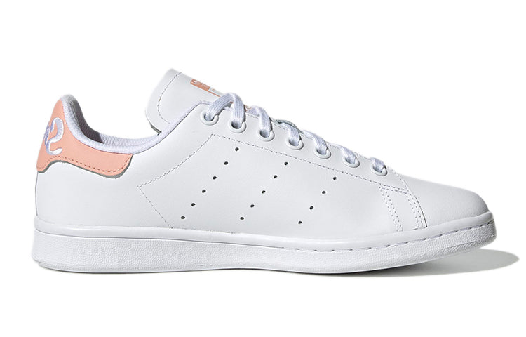 (GS) adidas originals Stan Smith J 'White Pink' EE7571