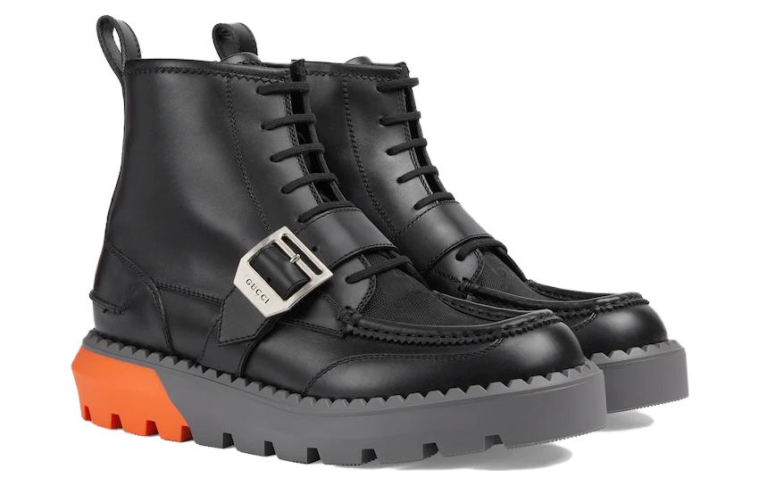 Gucci GG Lace-Up Boot 'Black' 739867-AABZ0-1000