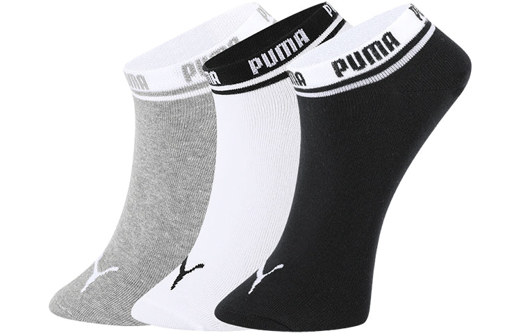 PUMA Sneaker Socks 3 pack 'Black White Grey' 100000379-008