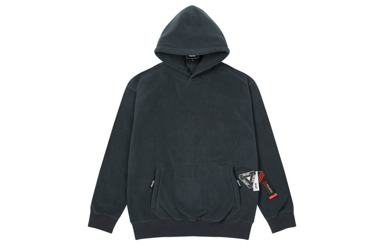 PALACE Back Logo Printing Pattern Hooded Long Sleeves Unisex Black P13PTF007