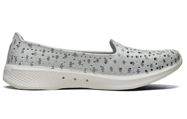(WMNS) Skechers H2 Go Low-Top Slip-on Shoes Loafers Grey 14697-LGCC