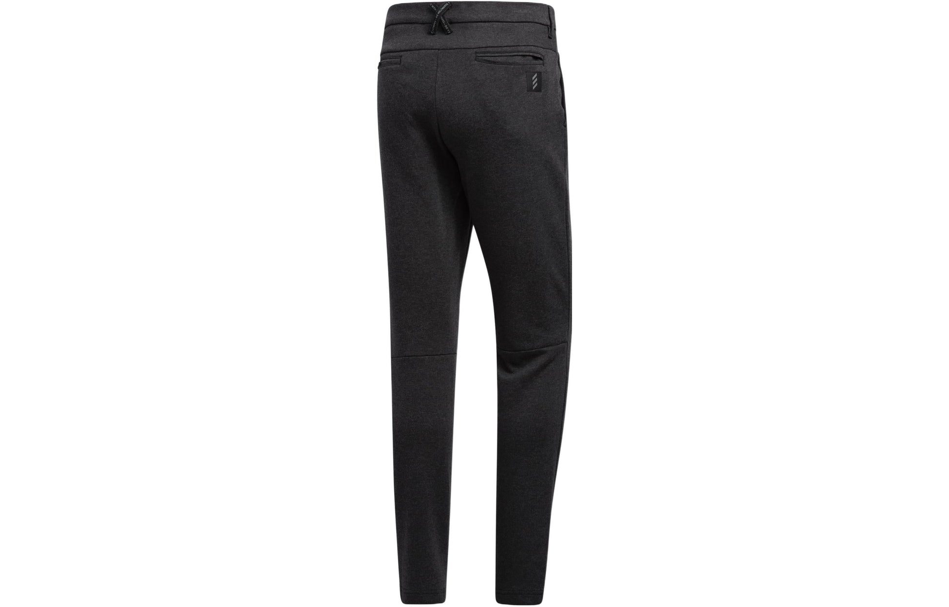 adidas Solid Color Button Slim Fit Sports Pants Men's Black GD9086