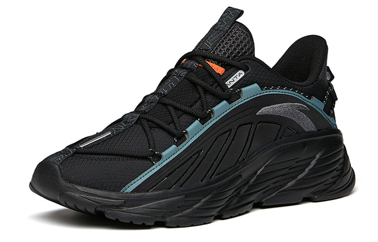 ANTA Running Series Sneakers City Line 'Black Blue Grey' 112145527-3