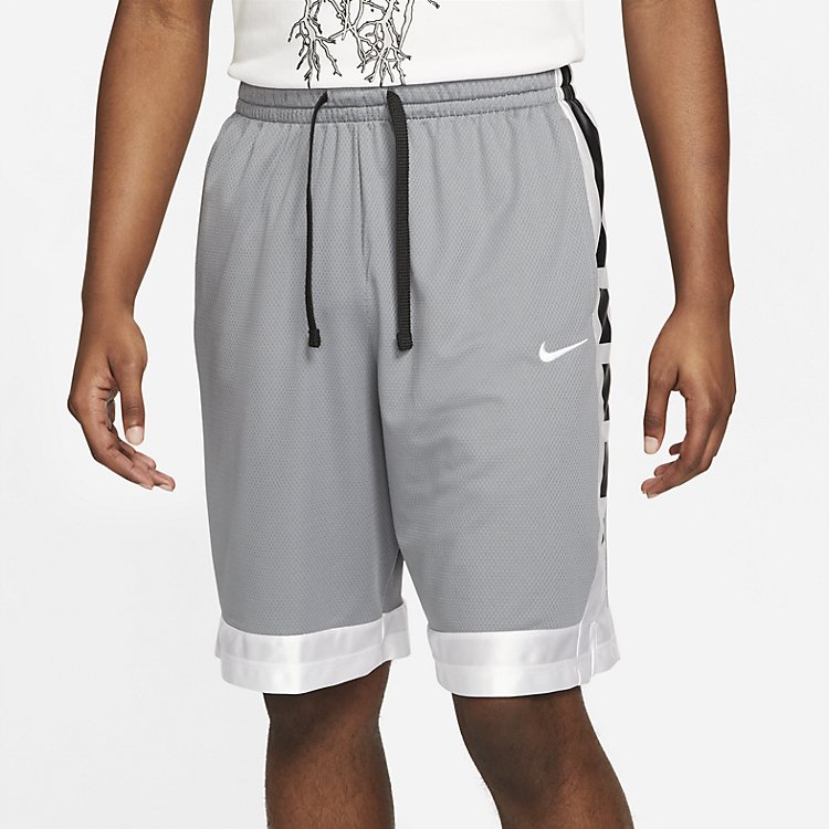 Nike Dri-fit Elite Stripe Basketball Shorts 'Cool Grey' CV1748-065