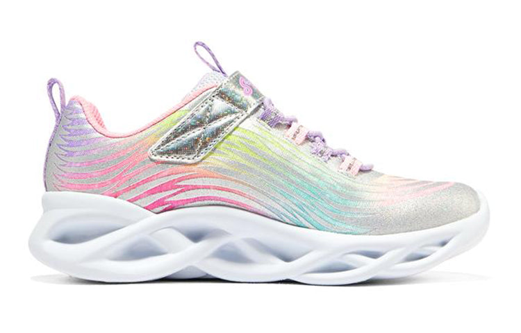 (GS) Skechers Twisty Brights Mystical Bliss 'White Multi' 302321L-SMLT