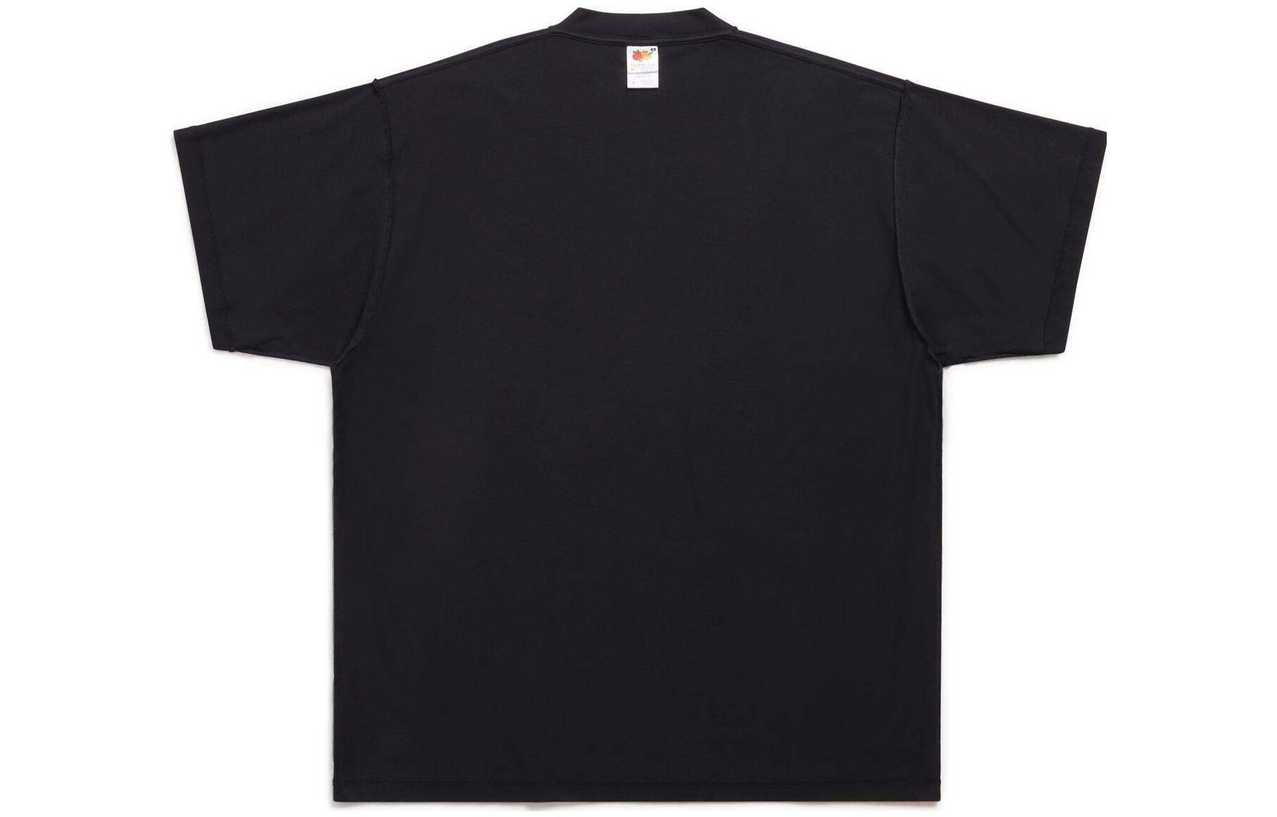 Balenciaga Mirror Cotton T-Shirt 'Black' 720198TNVR51069