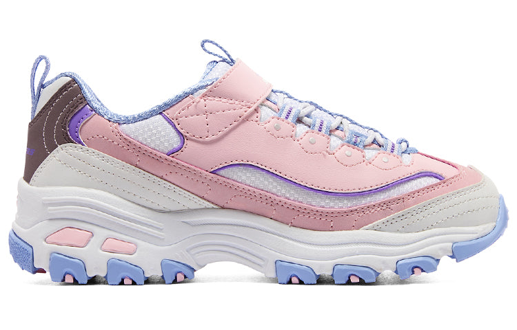 (GS) Skechers D'lites 'Pink Purple White' 302526L-PKBL
