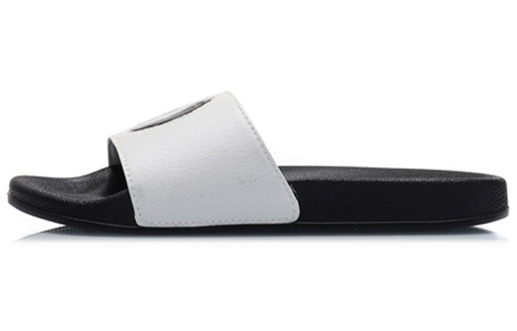 (WMNS) Li-Ning Lightweight Stylish Slippers 'Black White' AGAP012-7