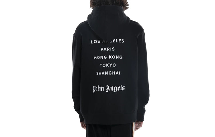 Men's PALM ANGELS Yellow Alphabet Logo Printing Black PMBB003S206360641060