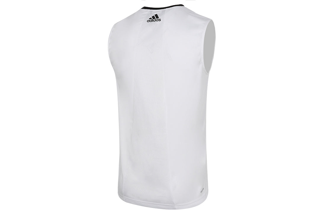 adidas Hrdn Sb Tank Logo Printed Sports Basketball Jersey Men's White FR1829