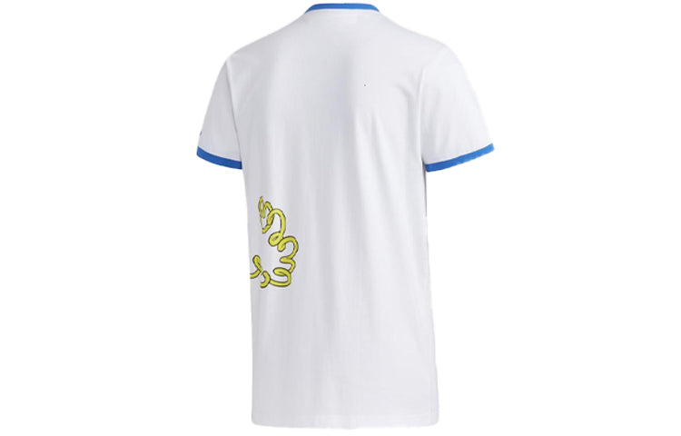 adidas neo Round Neck Sports Short Sleeve White GJ5631