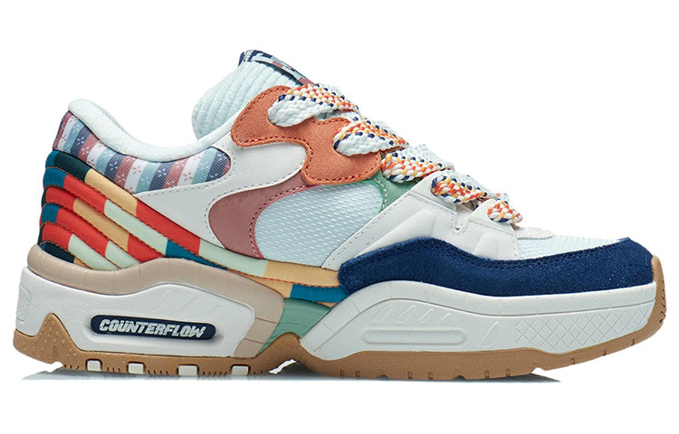 (WMNS) Li-Ning Counterflow The One 'White Blue Orange' AGCR438-1