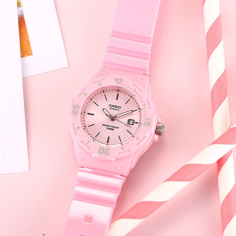 CASIO STANDARD Series Ice Cream Macaron Color Sports Waterproof Watch Pink Analog LRW-200H-4E4