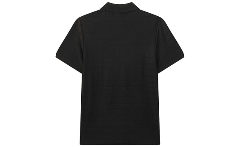 FILA Half Zipper Casual Sports Short Sleeve Polo Shirt Black F11M028131F-BK