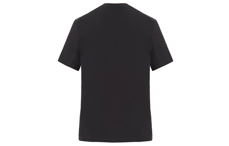Men's Y-3 U New Round Neck Pullover Short Sleeve Black DY7182