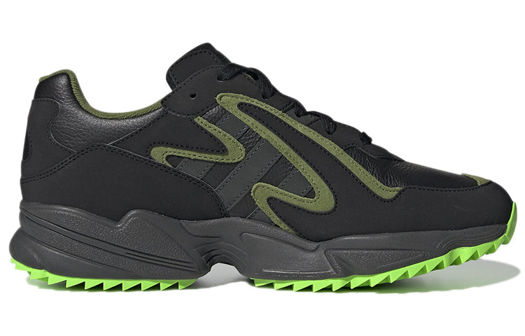 adidas originals Yung-96 Cozy Wear-Resistant Running Shoes Black Green Unisex 'Black Green' EF8973