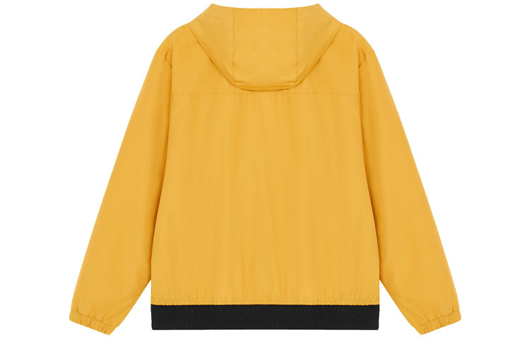 New Balance Alphabet Splicing Contrasting Colors Hooded Jacket Yellow AMJ14336-MAN