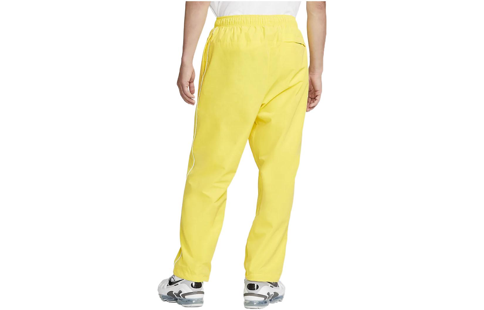 Nike Sports  Straight Knitted Casual Pants/Trousers Men's Lemon Yellow DQ4216-765
