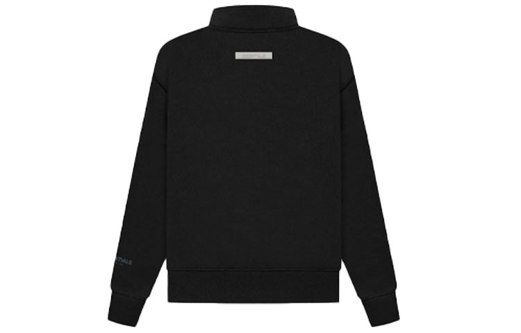 Fear of God Essentials FW21 Kids Pullover Mockneck Stretch Limo 'Black' FOG-FW21-151