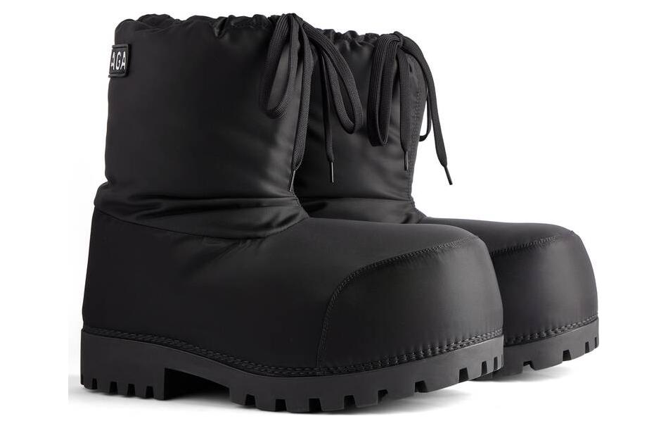 (WMNS) Balenciaga Alaska Low Boots 'Black Nylon' 780558W4SA11000
