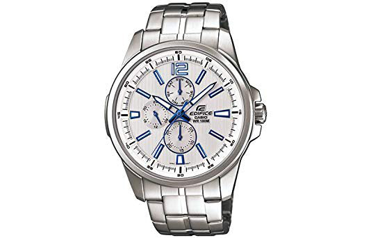 CASIO White EF-343D-7AV