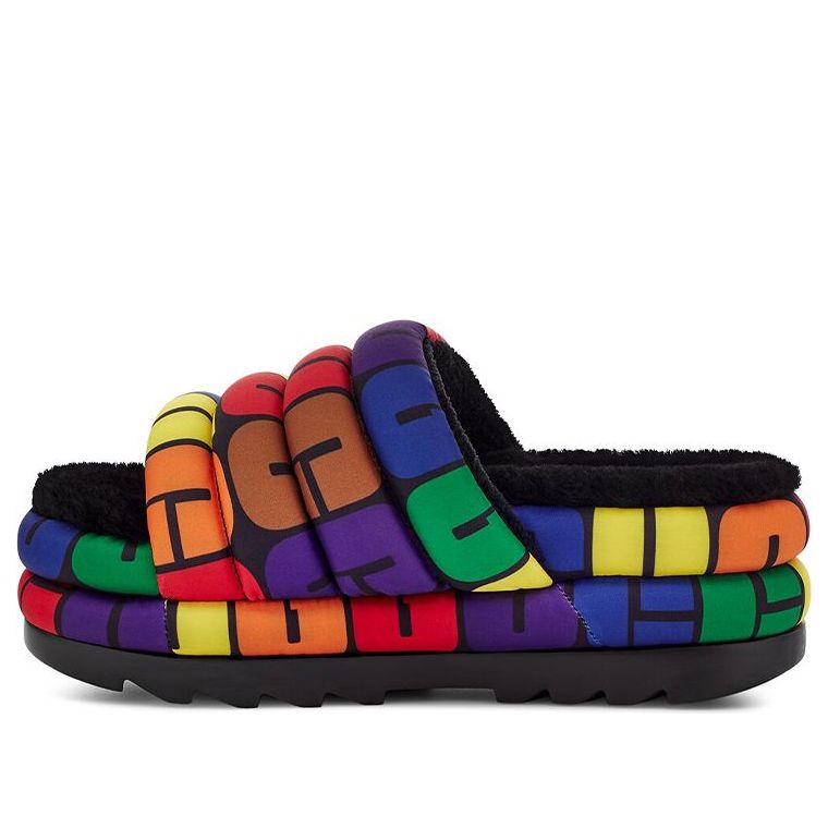 (WMNS) UGG Pride Slide 'Black Multi' 1127076-RLG