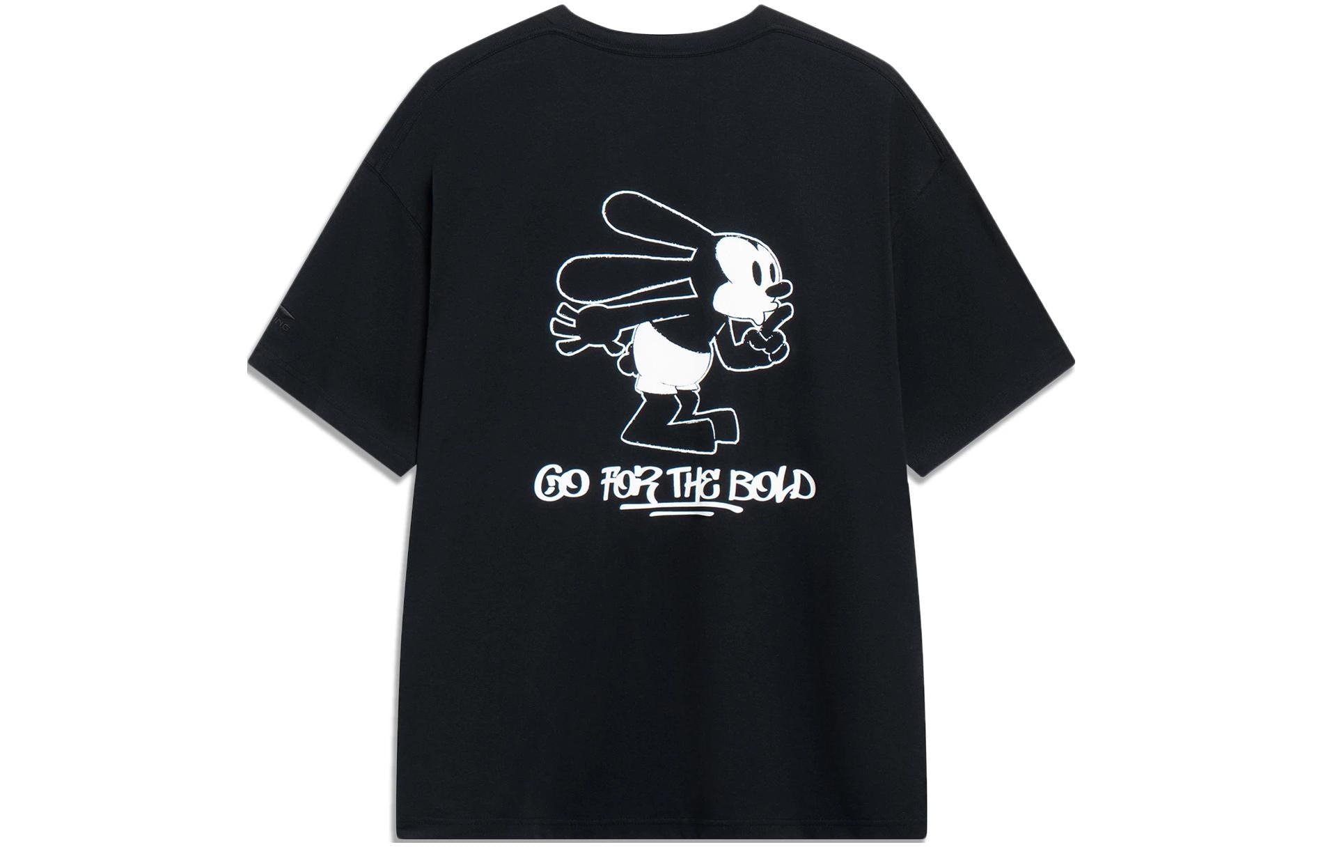 Li-Ning x Disney Graphic T-shirt 'Black' AHST313-1