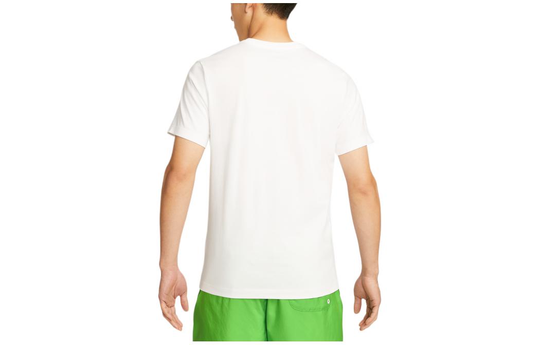 Nike Logo Solid Color Casual Round Neck Short Sleeve White DR0998-100