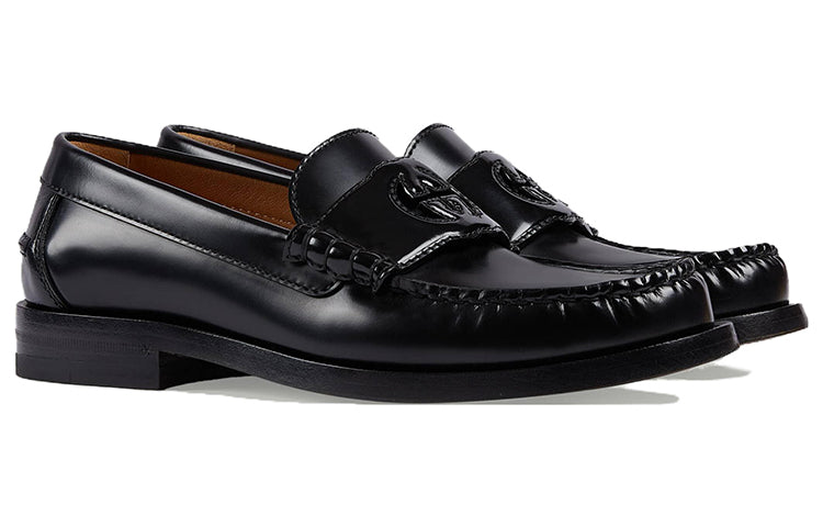 (WMNS) Gucci Interlocking G Loafers 'Black' 738676-17X00-1000