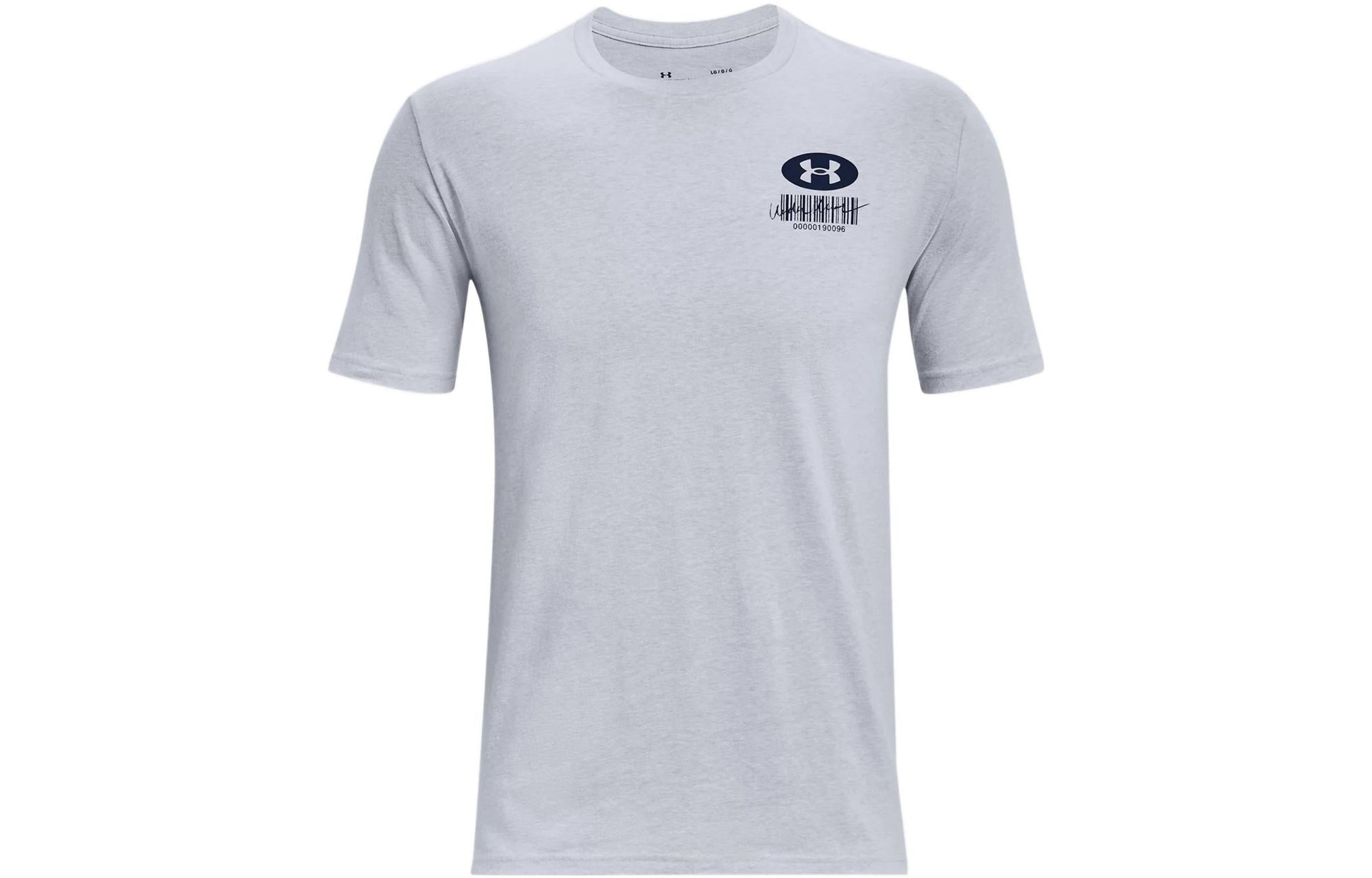 Under Armour Symbol Barcode T-shirt 'Grey Navy' 1370527-011
