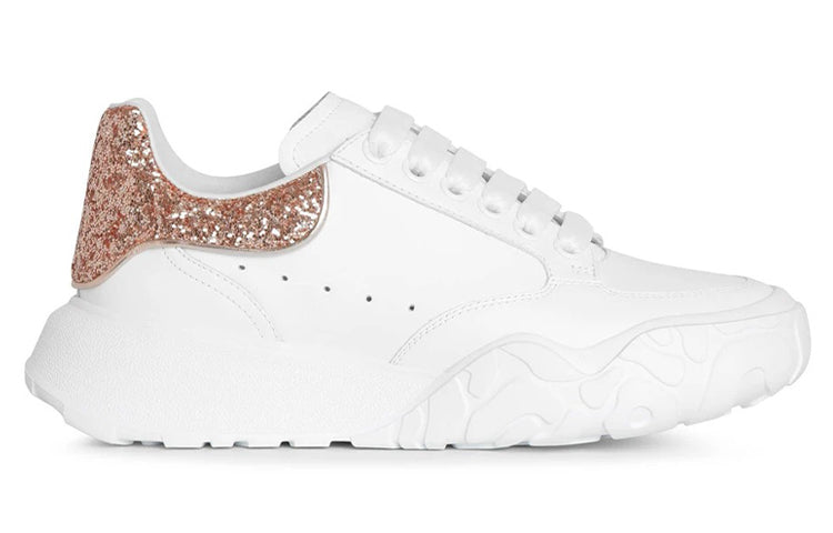 (WMNS) Alexander McQueen Court Trainer 'White Rose Glitter' 657566WIA929397