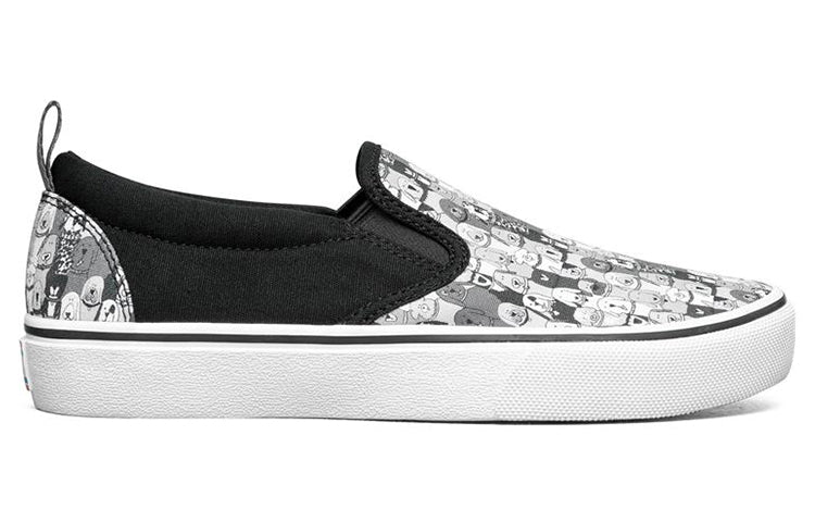 (WMNS) Skechers Bobs Marley Jr Wag Swag 'White Grey Black' 33297-BKGY