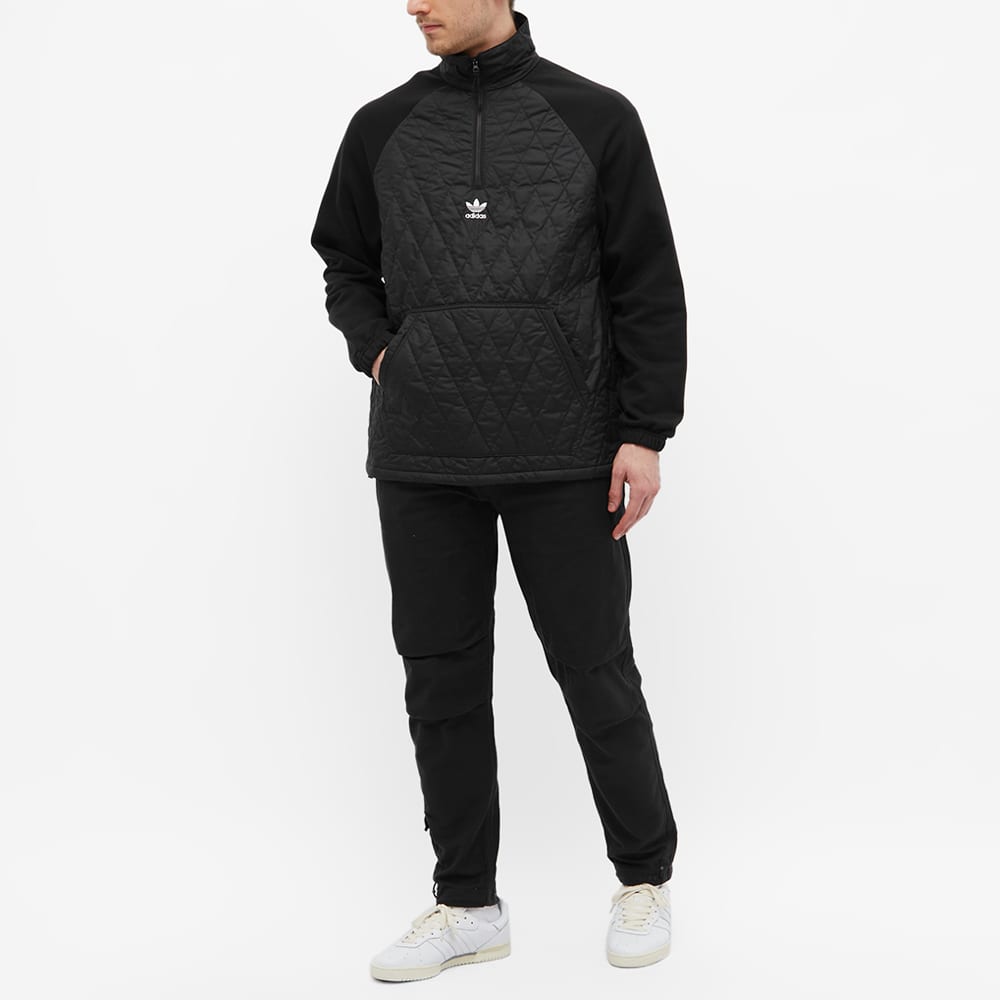 adidas originals Quilted Half Zip Sweat Logo H11437