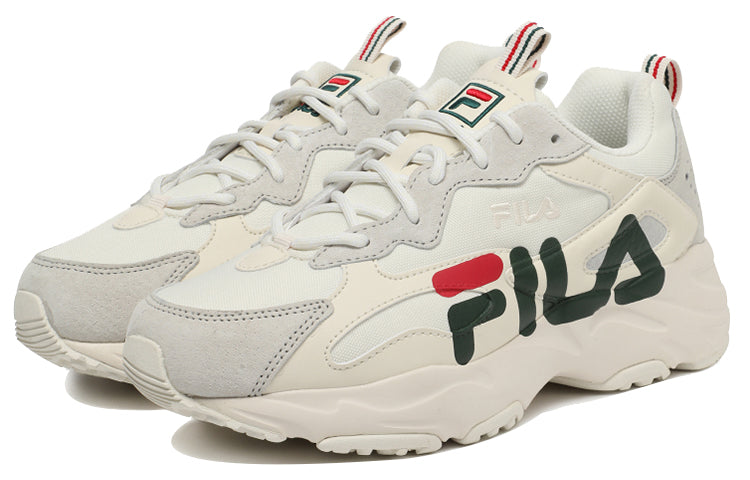 FILA Ray Tracer Linear Low Top Running Shoes Grey/Black/Red 1RM01346_142