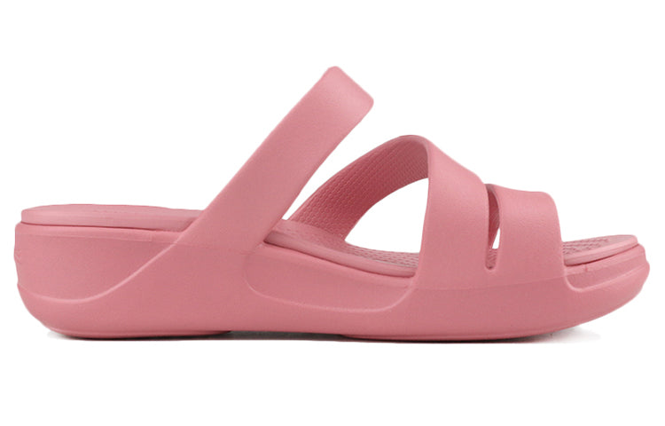 (WMNS) Crocs Monterey Strappy Wedge 'Pink' 206304-682