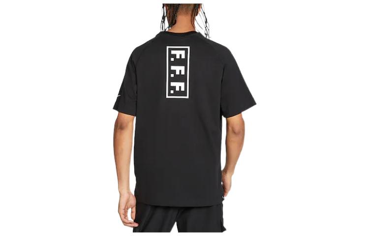Nike Printing Brand Logo Alphabet Round Neck Short Sleeve Black CV5667-010