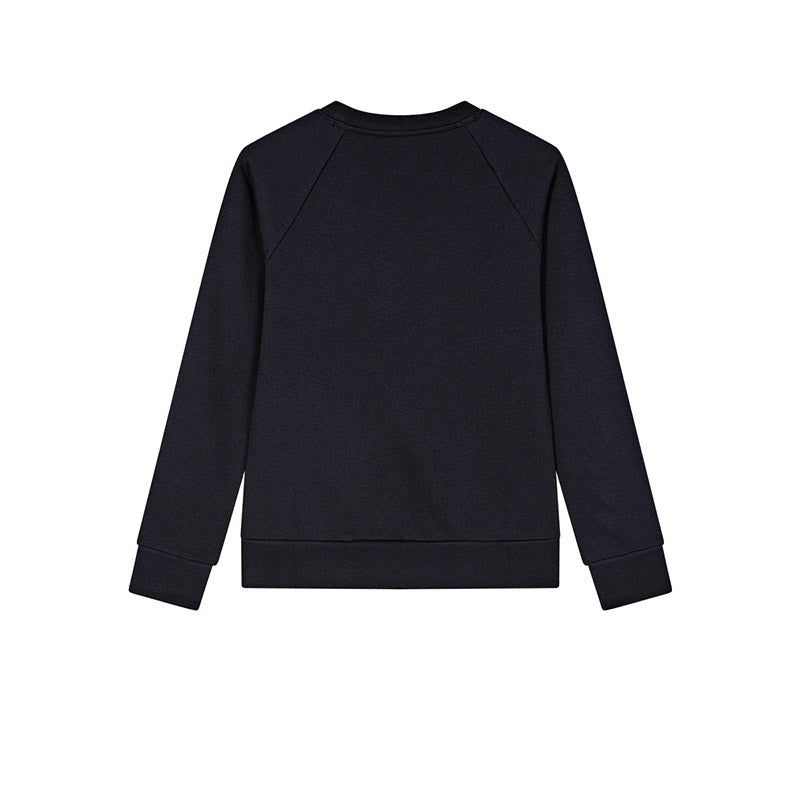 (GS) Under Armour Rival Fleece Crew Sweater 'Black White' 1379796