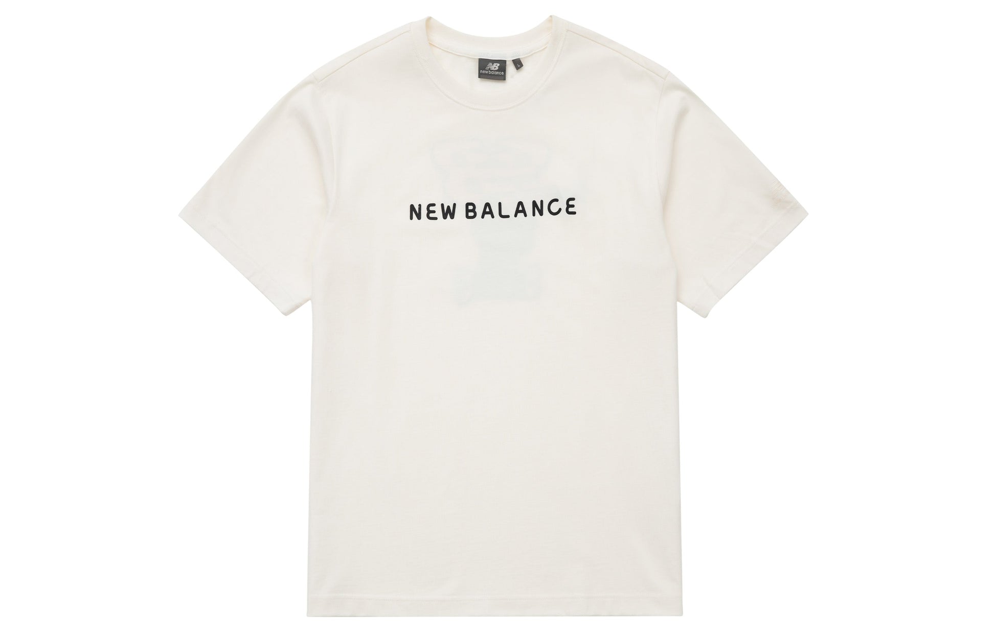 New Balance Logo Tee Asia Sizing 'White Black' 5ED26201-IV